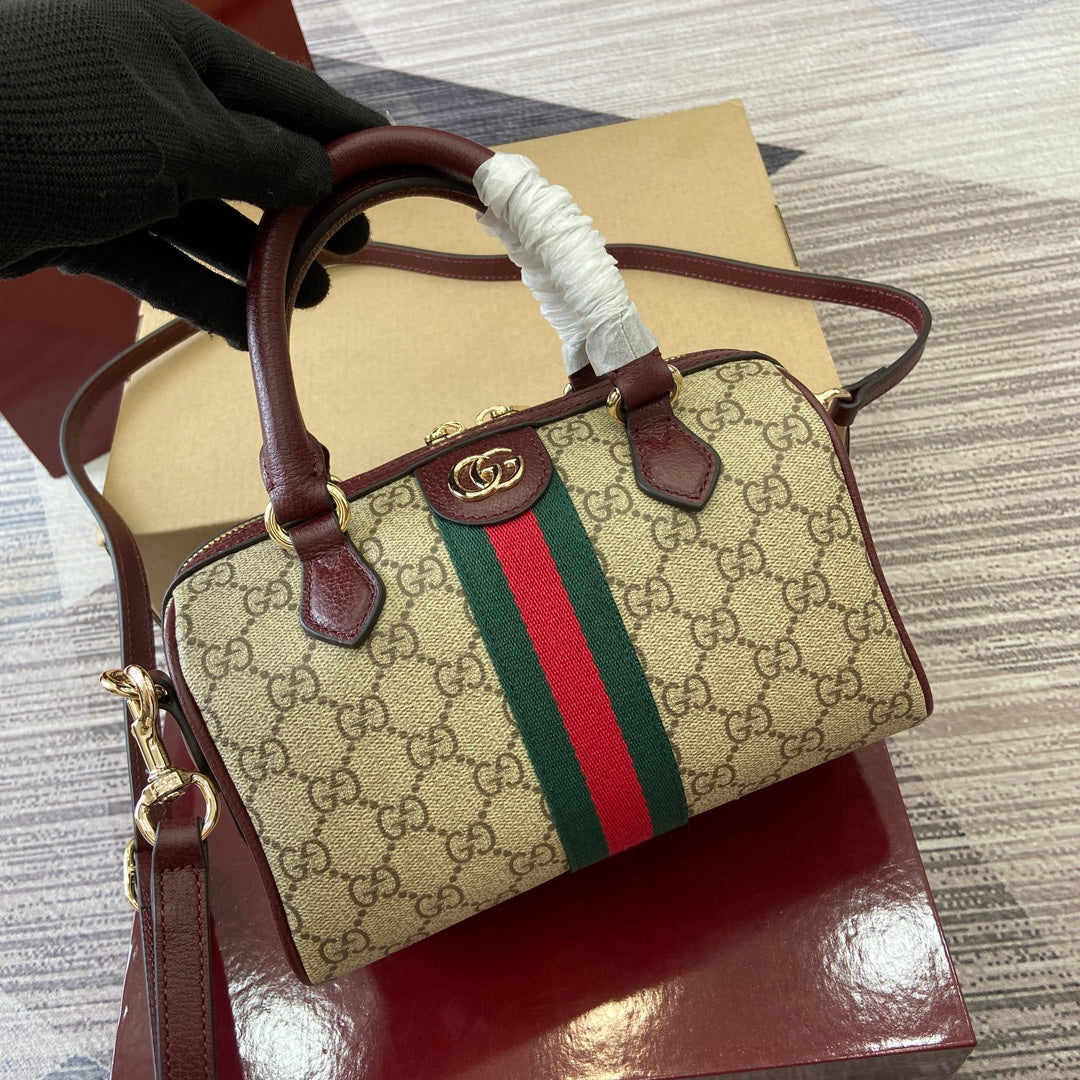 GG Ophidia Bag 21cm Canvas leather 339625