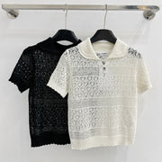 Chanel 2026 Openwork Knit Sweater Cotton 359798