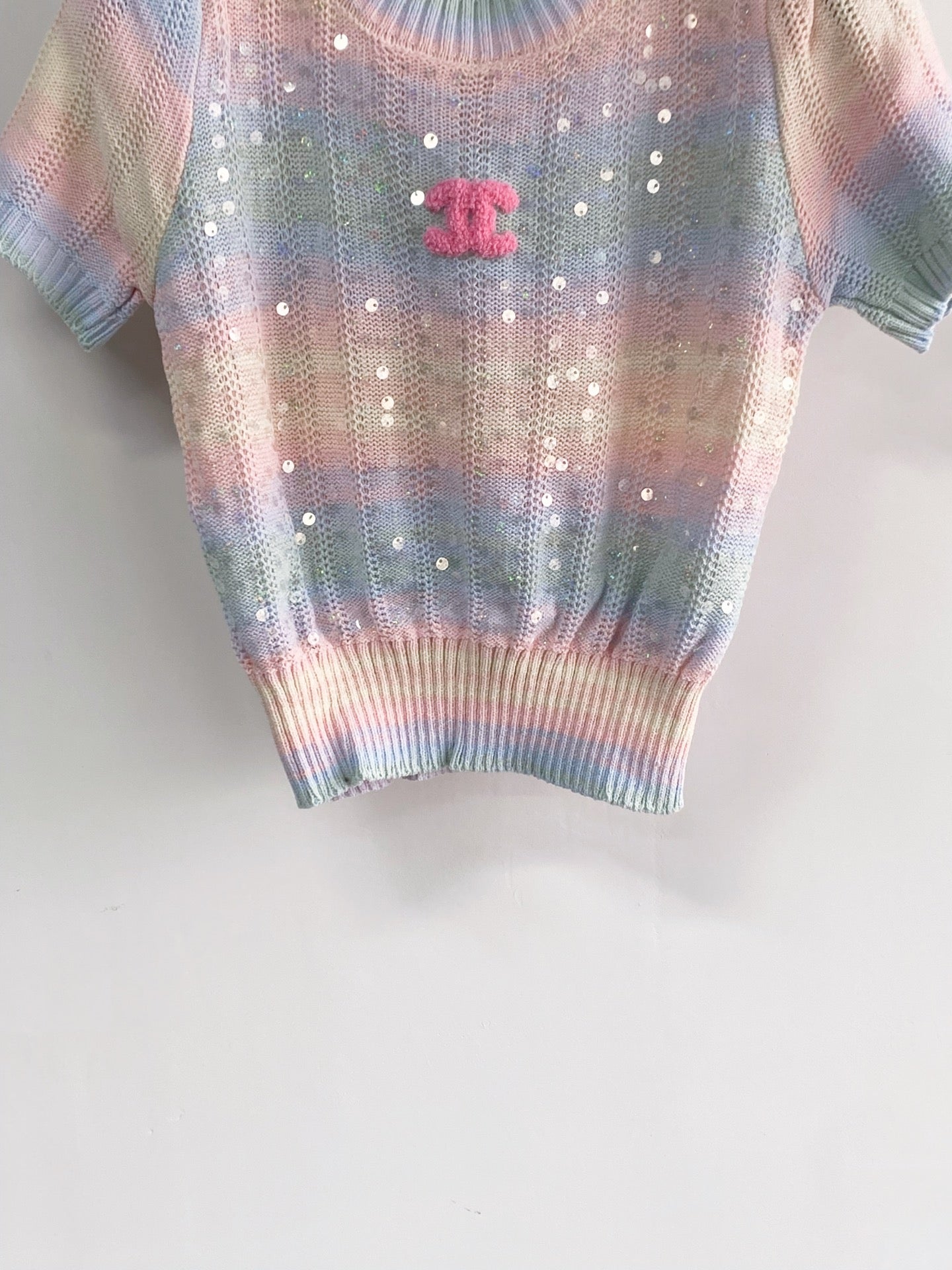 Chanel 2026 Short-sleeved Shirt Multicolor Cotton Nitrile