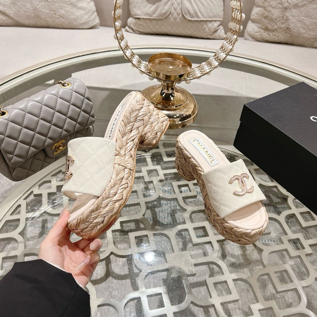 CC Espadrilles Platform Canvas