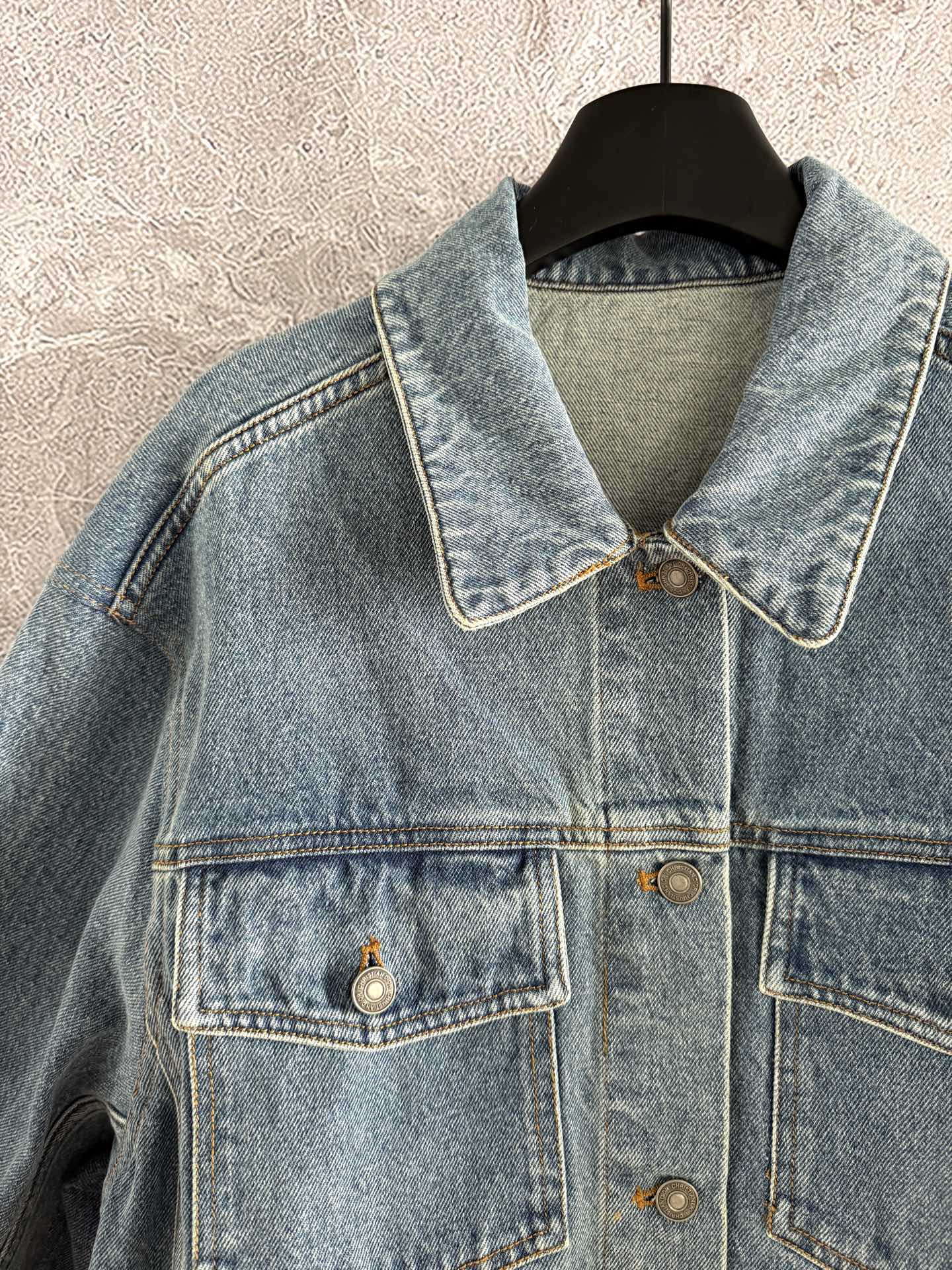 CD Lion Denim Jacket Blue Cotton