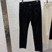 Fendi 2026 Men's Jeans Black Brown Monogram Denim 738165