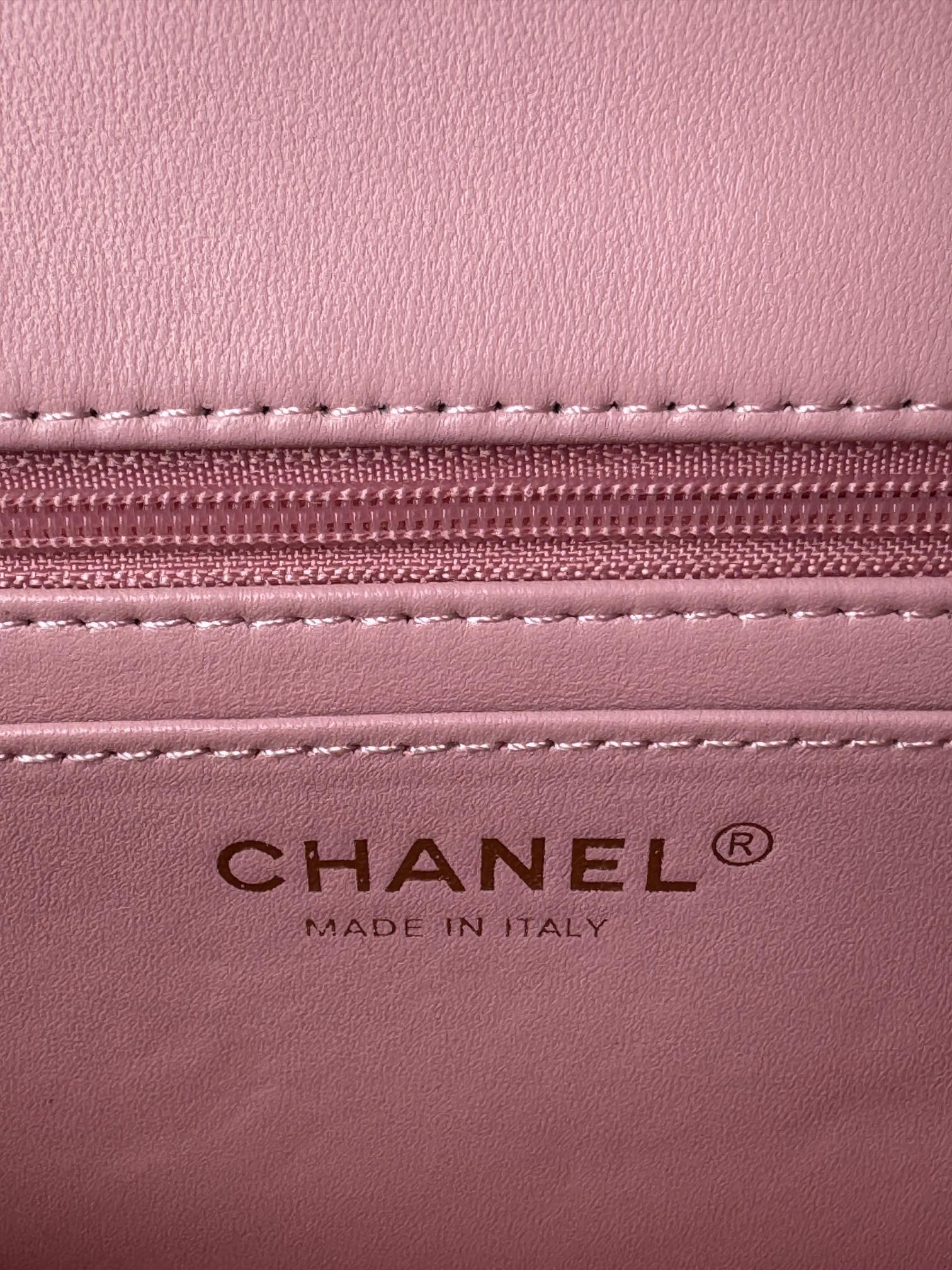 24c mini flap bag 20cm with top handle pink calfskin silver hardware