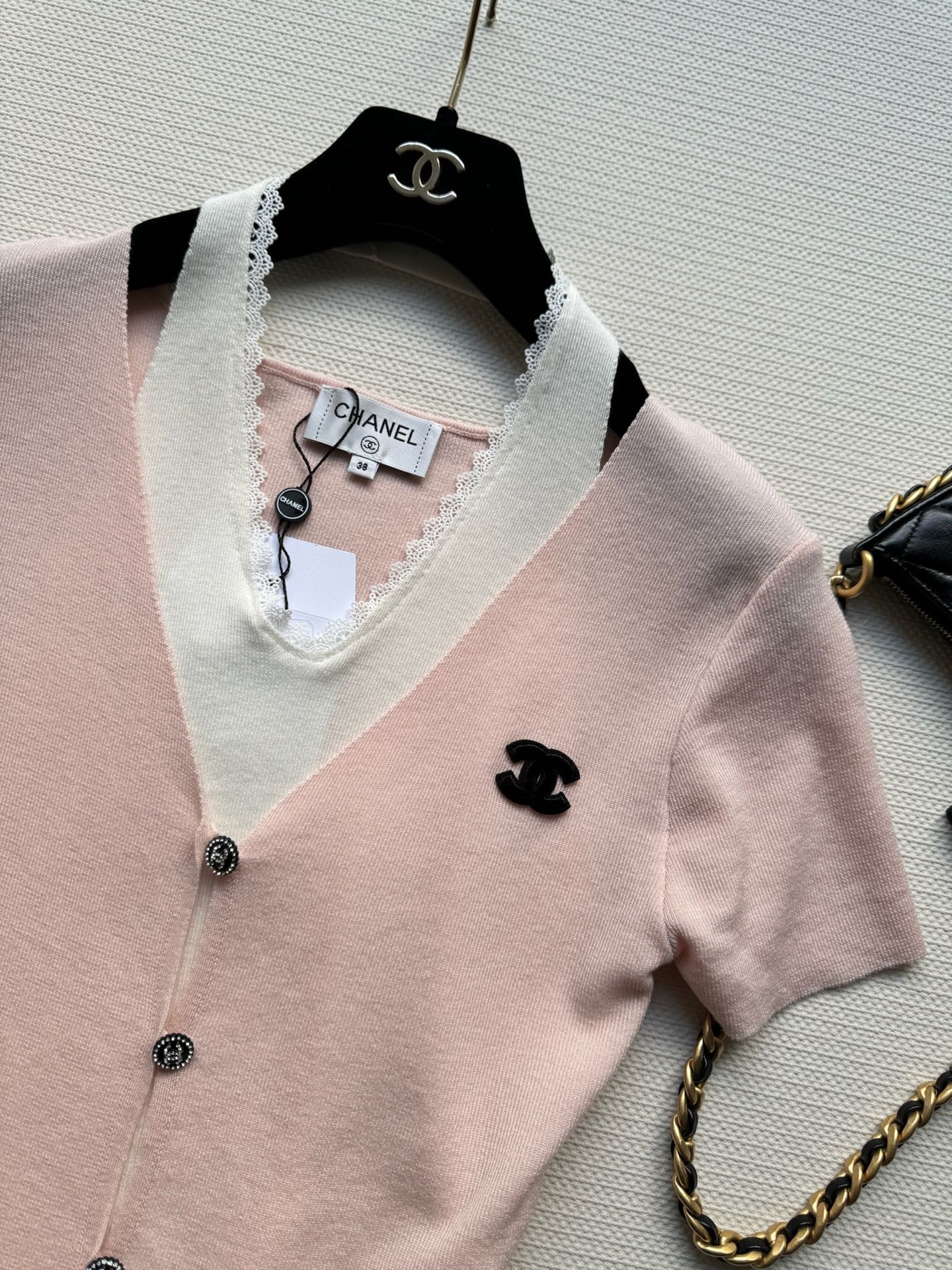 CC Knitted Top Pink Wool