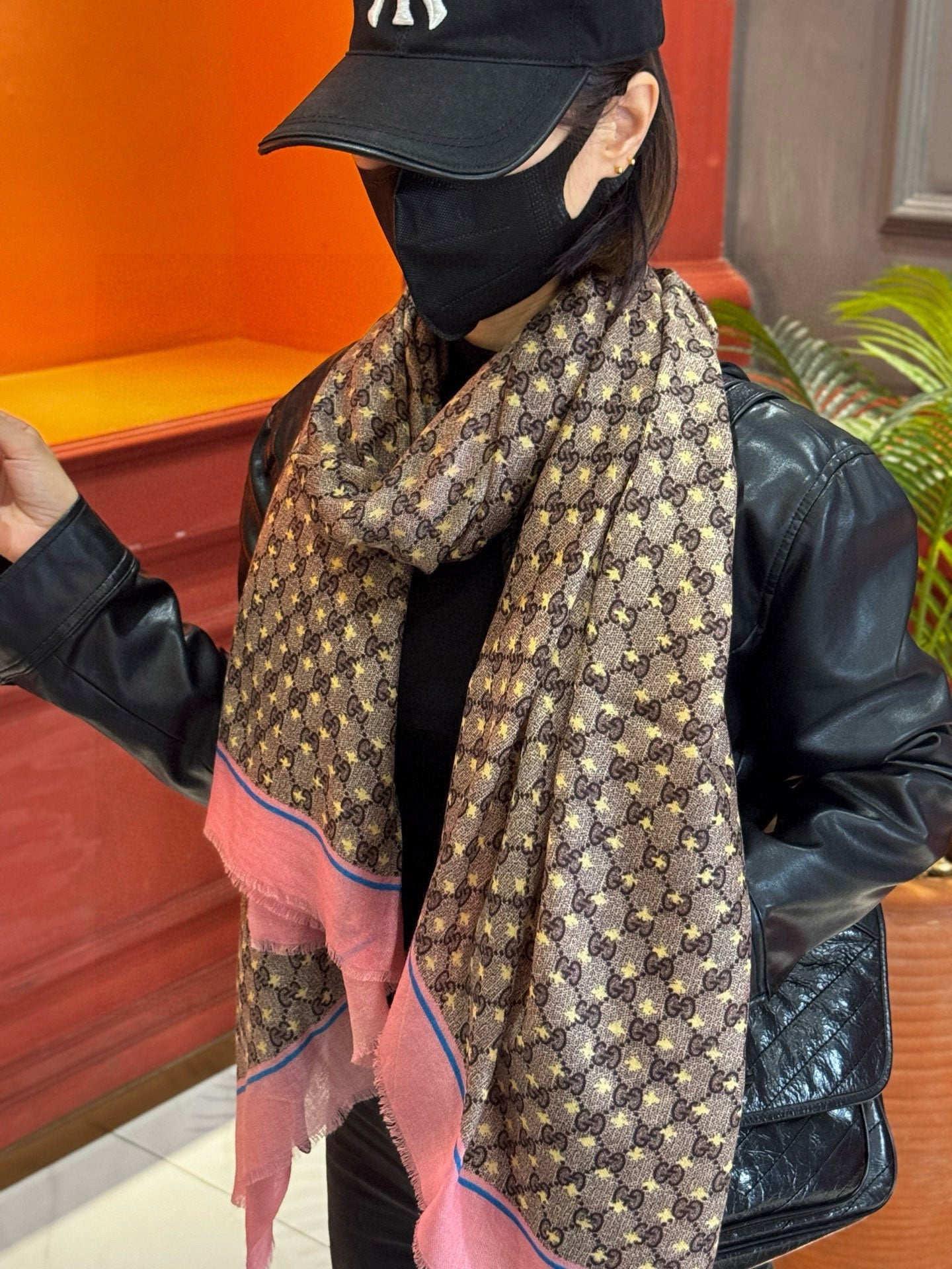 GG Classic 200CM Brown Pink Wool 287730