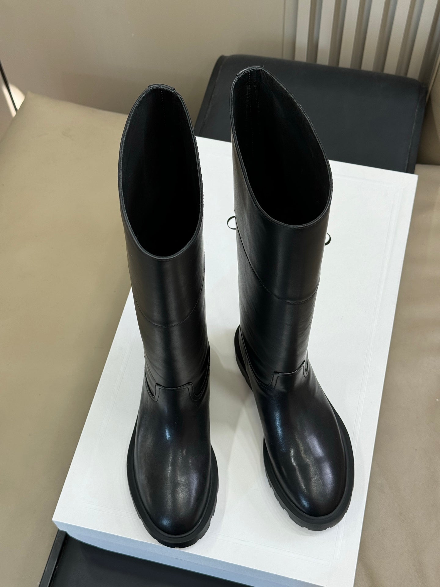 Gucci 2025 Arc de Triomphe Boot Black Calfskin 562168