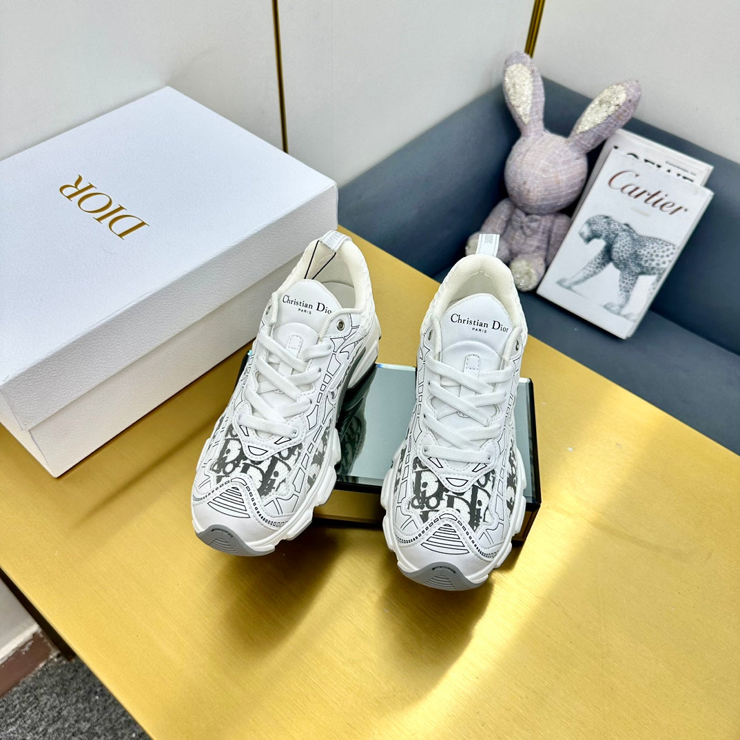 CD Chrono Sneaker 40mm In White Mesh Fabric 994570